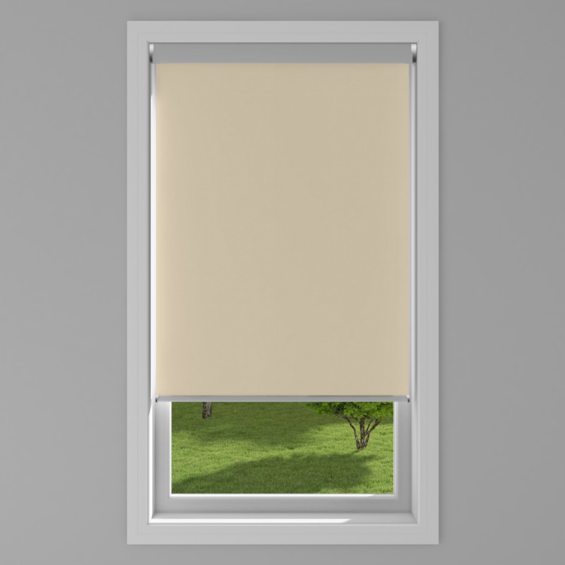 An image of Banlight Duo FR Electric Roller Blind - Beige