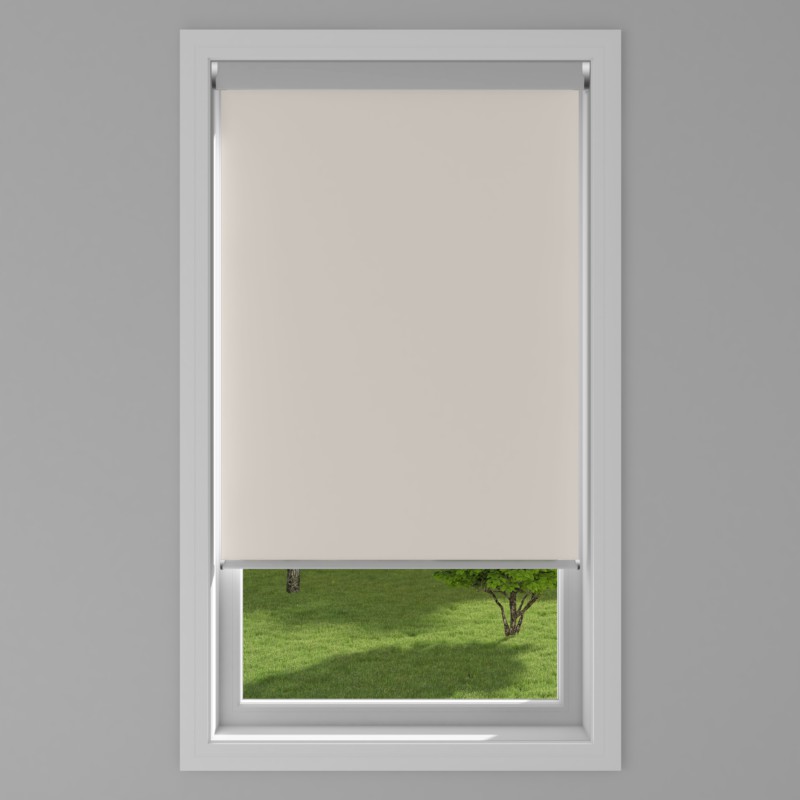 An image of Banlight Duo FR Electric Roller Blind - Pearl