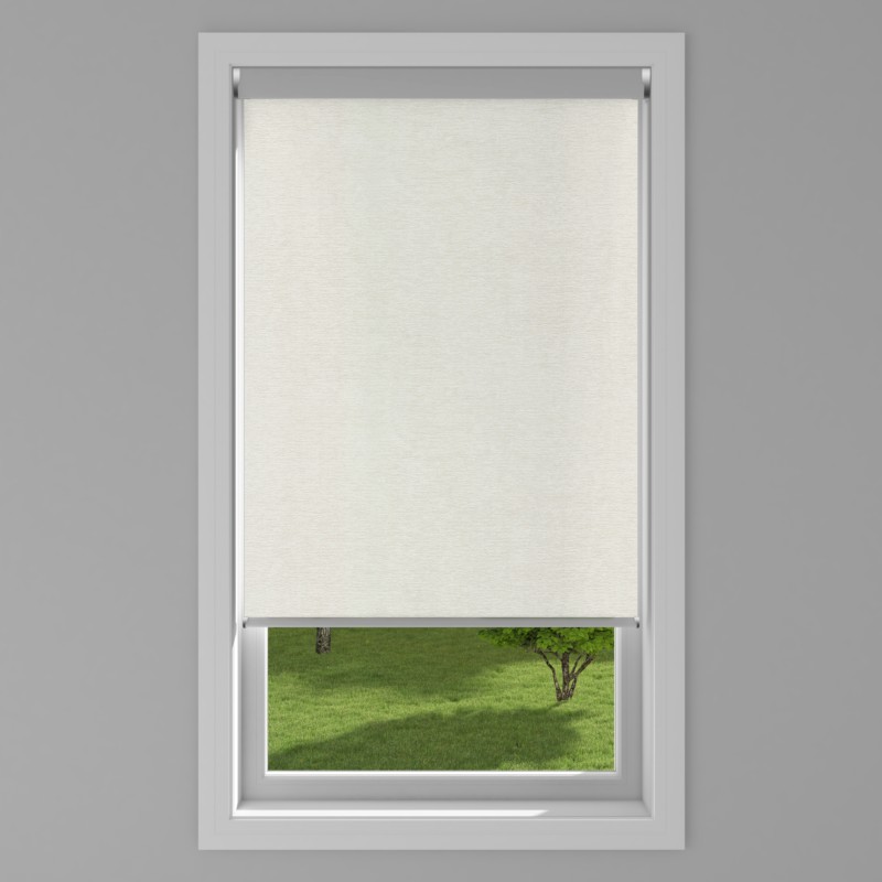 An image of Gemstone Blackout Electric Roller Blind - White