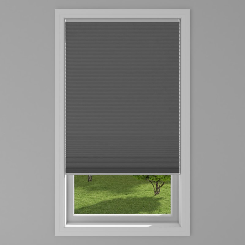 An image of Plain Electric Honeycomb Blind - Black