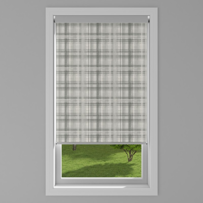An image of Kinross Eco Electric Roller Blind - Pewter