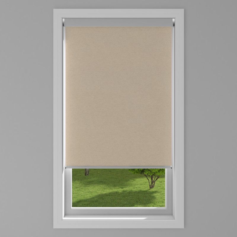 An image of Linenweave Electric Roller Blind - Sand