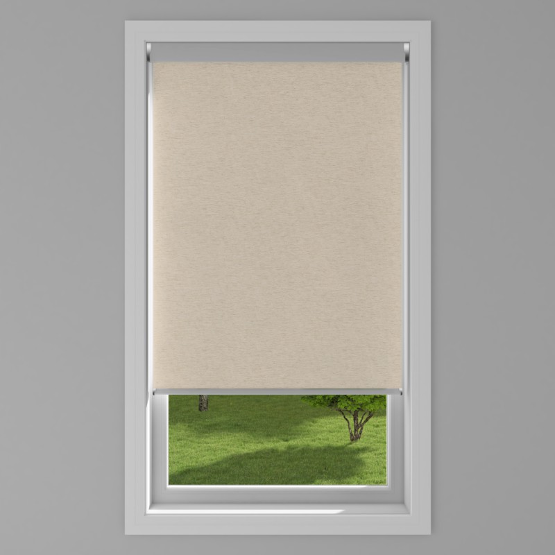 An image of Linenweave Electric Roller Blind - Flax