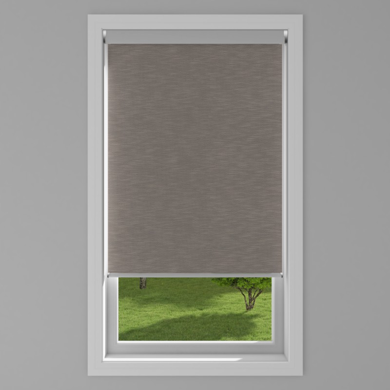 An image of Linenweave Electric Roller Blind - Graphite