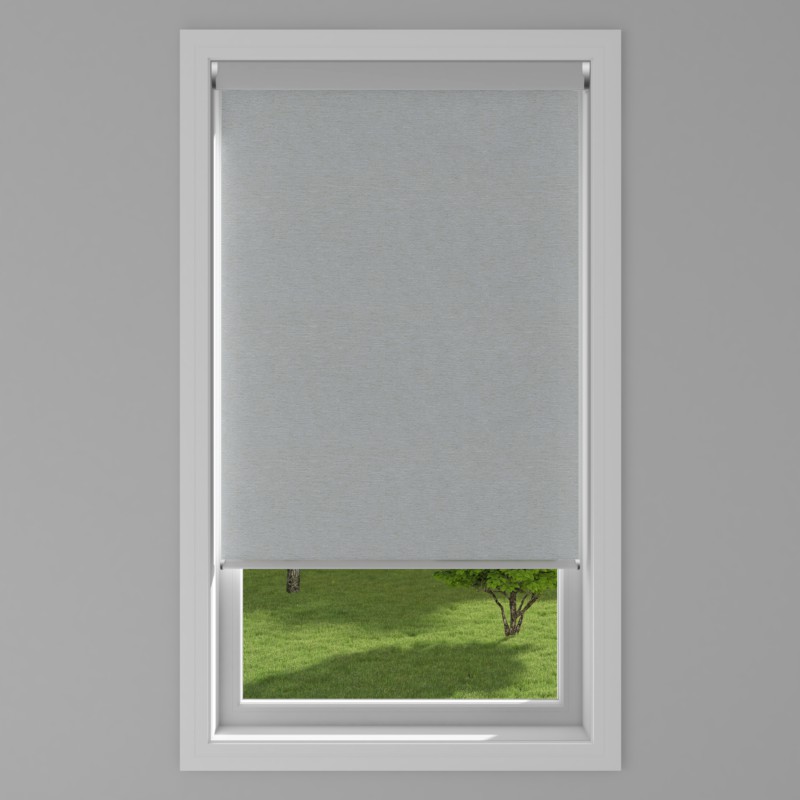 An image of Linenweave Electric Roller Blind - Iron