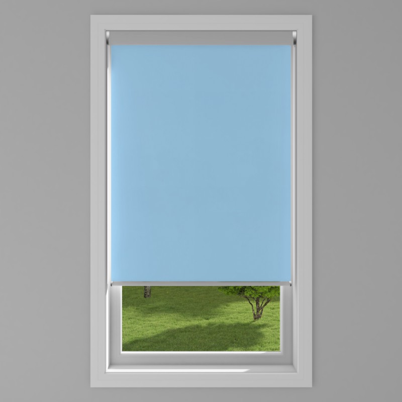 An image of Palette Electric Roller Blind - Sky