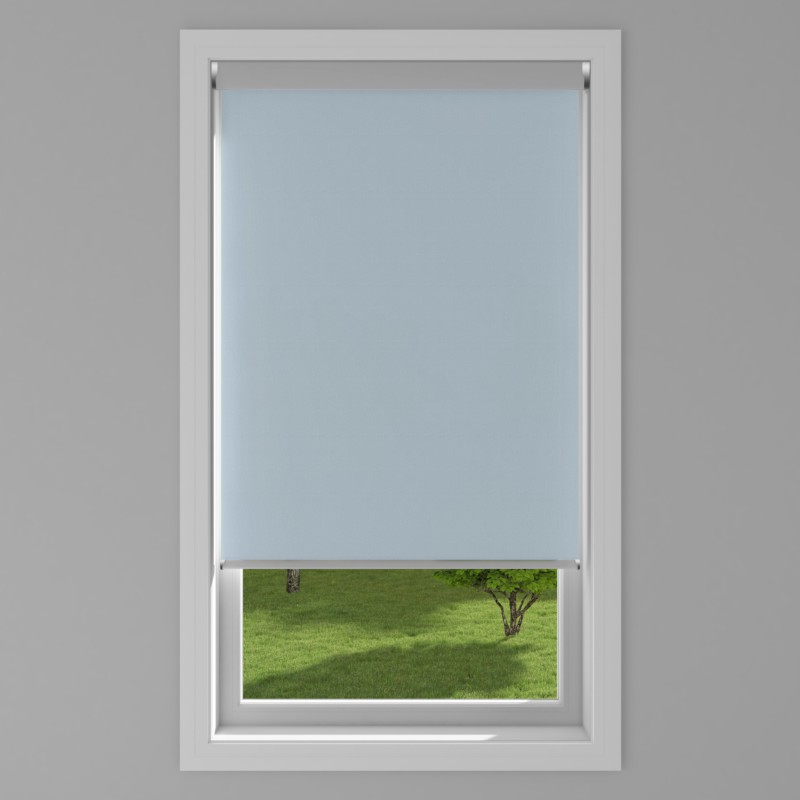 An image of Palette Electric Roller Blind - Smokey Blue