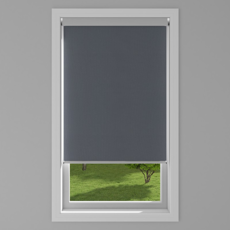 An image of Panama Pro 1% Electric XL Roller Blind - Black Pearl