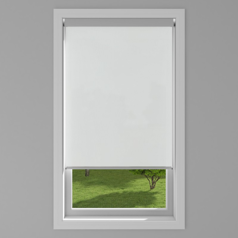 An image of Panama Pro Chrome Electric XL Roller Blind - White