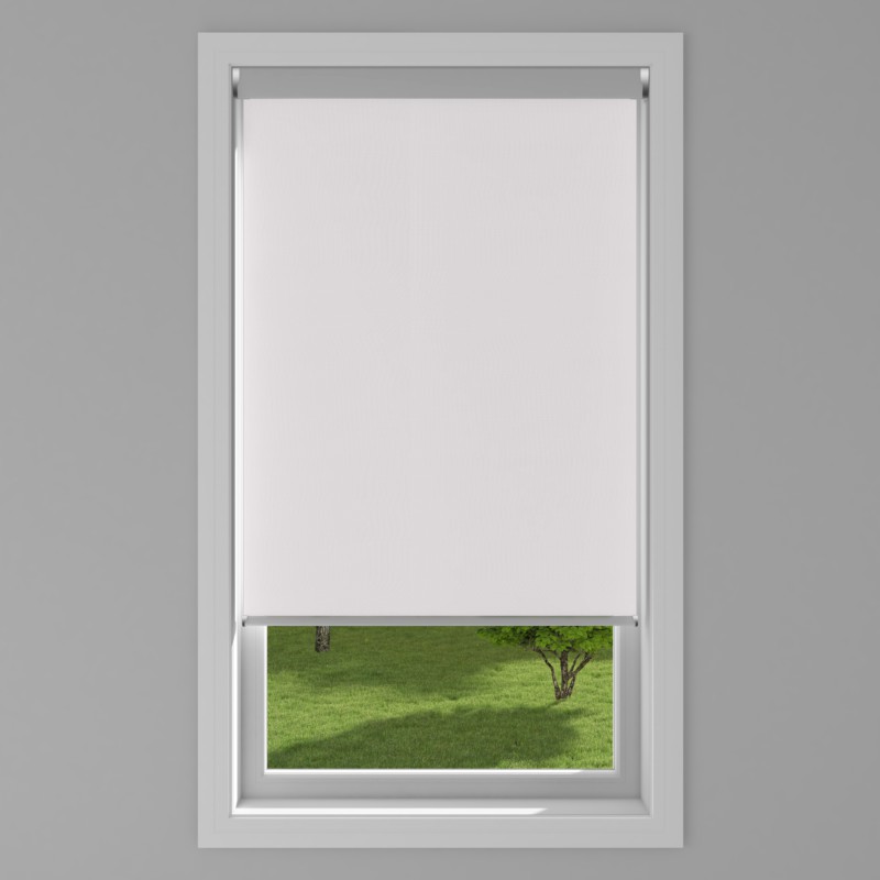 An image of Panama Pro 3% Electric XL Roller Blind - White Linen