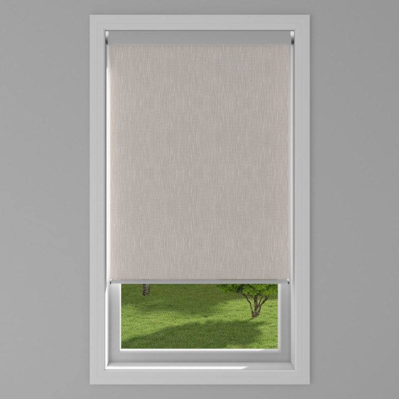 An image of Shantung Electric Roller Blind - Silver